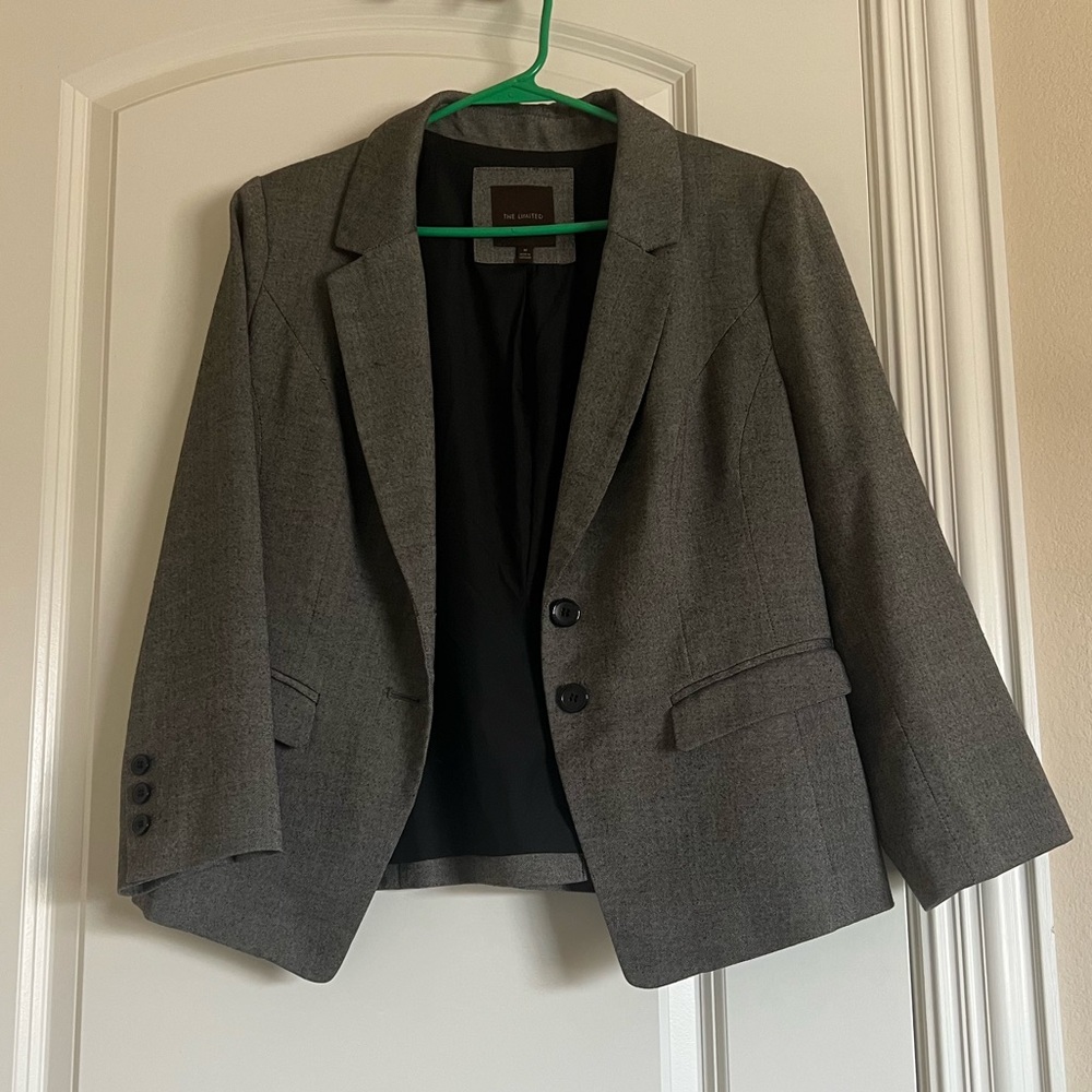 The Limited Heather Grey Blazer in Medium